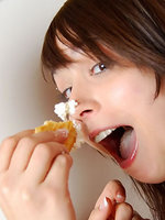 ariel rebel and her sexy friend share cheese