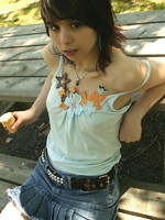 cute teen with icecream cone