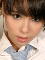 cute teen with ponytails