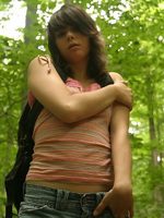 teen ariel lost in the woods!