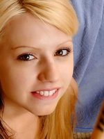innocent sporty teen in her own baseball show teasing great using her bat