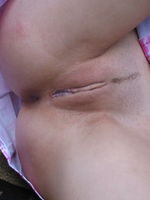 naked teen with scissors